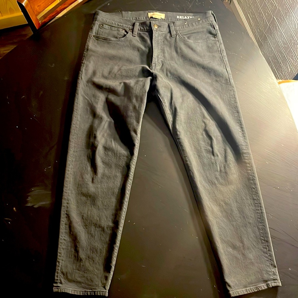 Black Madewell Relaxed Taper Jeans